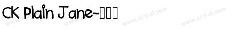 CK Plain Jane字体转换